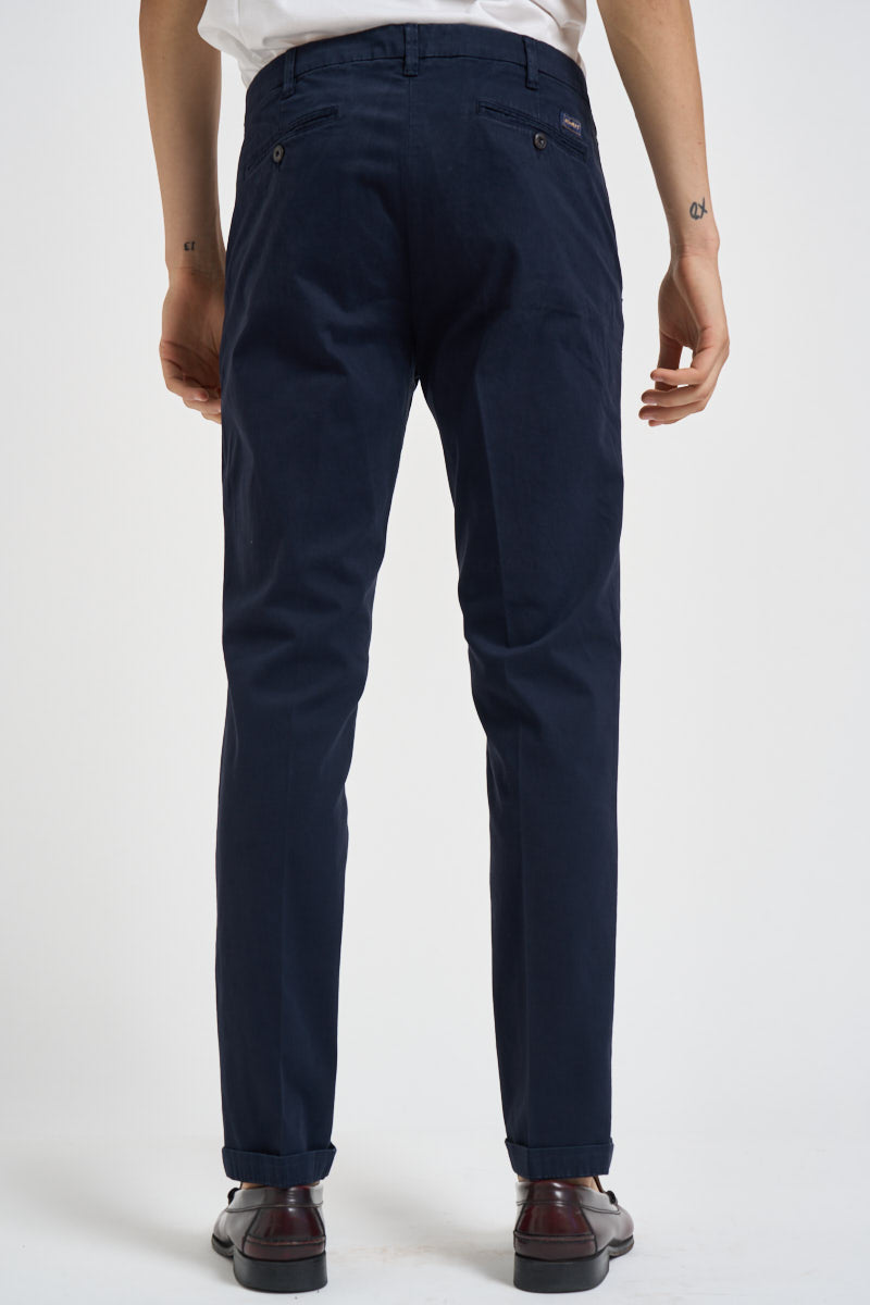 Pantalone uomo slim fit blu notte LENNY 29171738 40WEFT 
