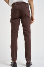 Pantalone uomo slim fit marrone LENNY 29172111 40WEFT 