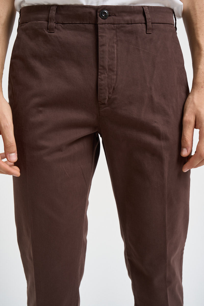 Pantalone uomo slim fit marrone LENNY 29172111 40WEFT 