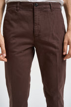 Pantalone uomo slim fit marrone LENNY 29172111 40WEFT 