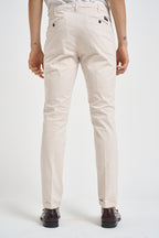 Pantalone uomo slim fit panna LENNY 29172139 40WEFT 