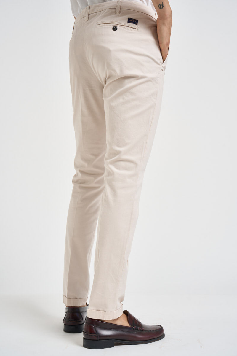 Pantalone uomo slim fit panna LENNY 29172139 40WEFT 