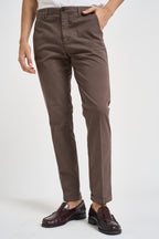 Pantalone uomo slim fit fango LENNY 2917347 40WEFT 