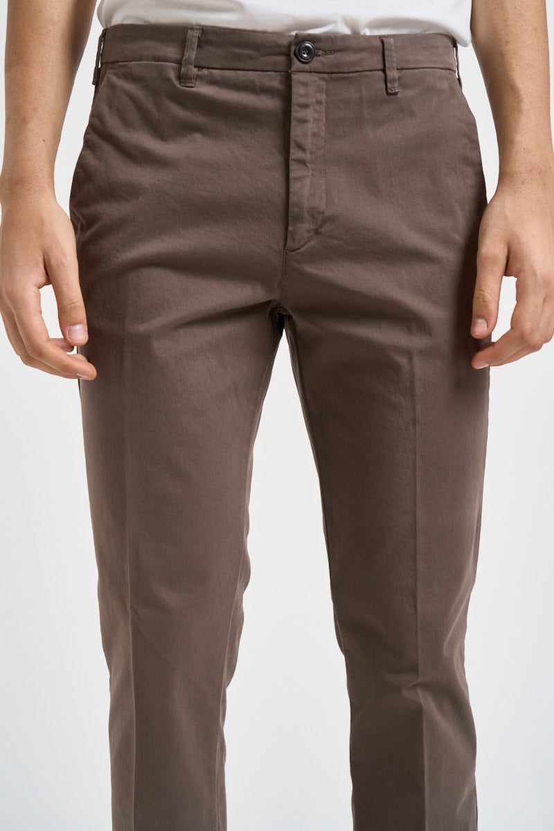Pantalone uomo slim fit fango LENNY 2917347 40WEFT 