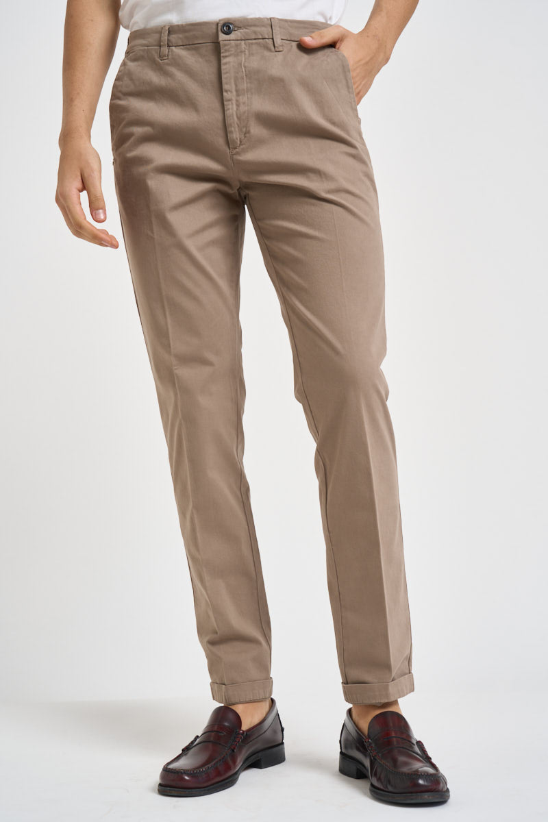 Pantalone uomo slim fit tortora LENNY 2917908 40WEFT 