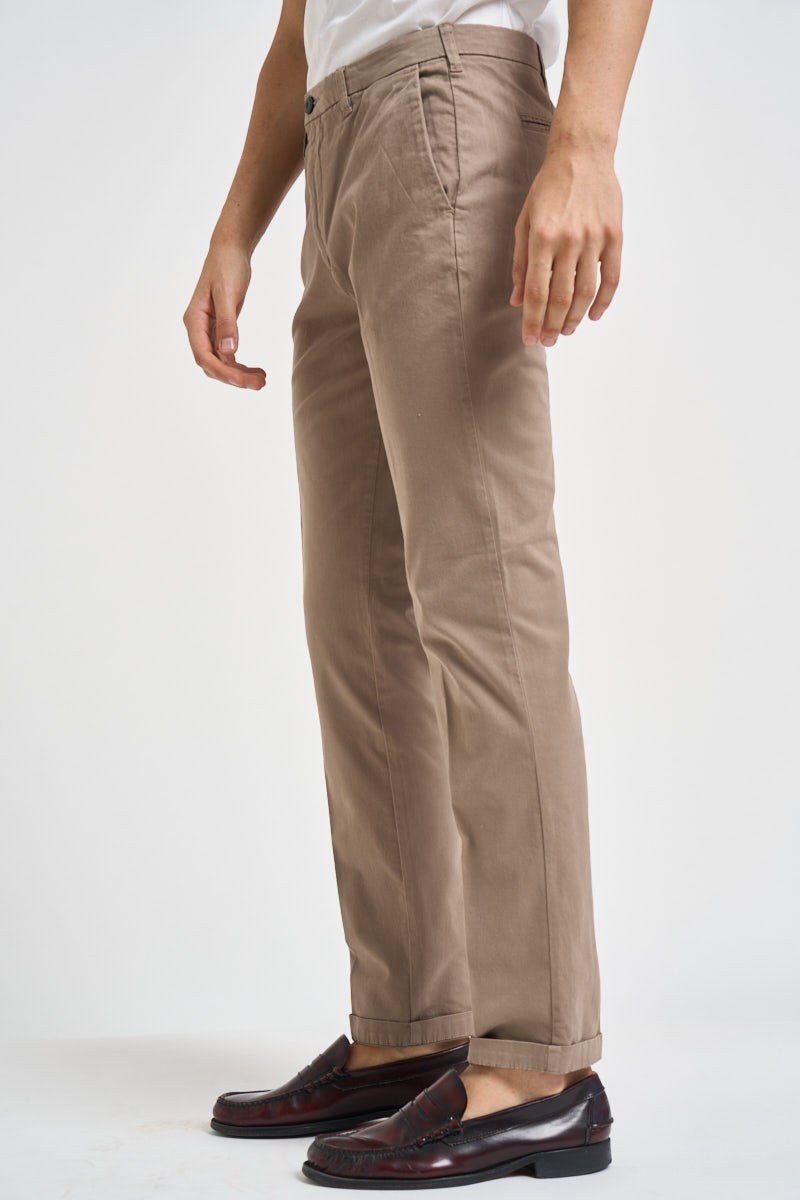 Pantalone uomo slim fit tortora LENNY 2917908 40WEFT 