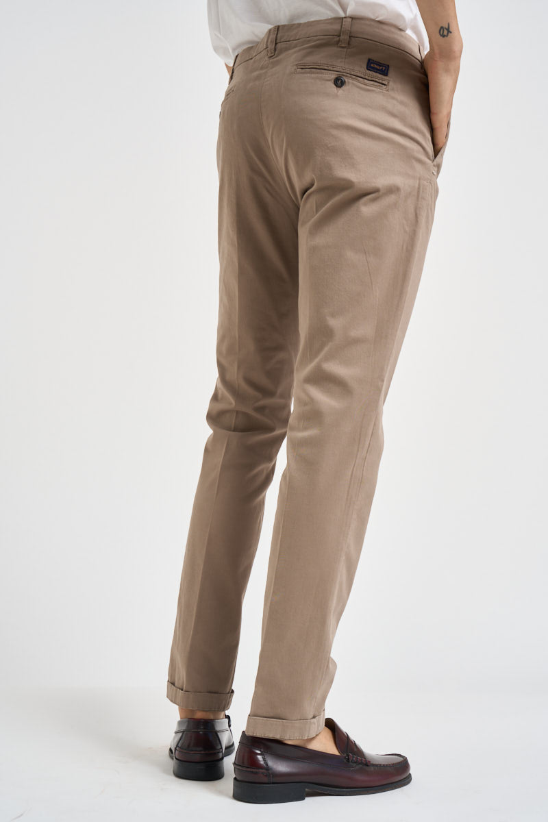 Pantalone uomo slim fit tortora LENNY 2917908 40WEFT 