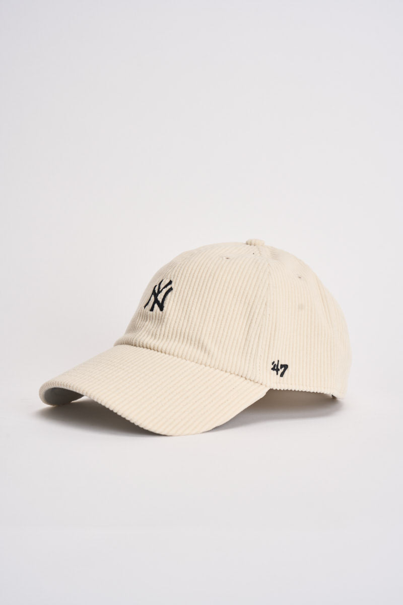 Cappello uomo New York Yankees in velluto panna 15062359 NATURAL 47 Brand 