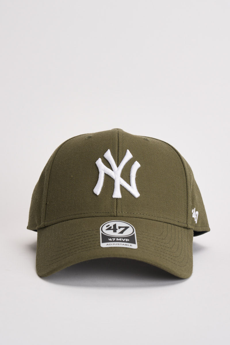 Cappello uomo New York Yankees verde oliva 15062485 SANDALWOOD 47 Brand 