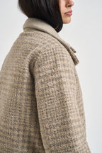 Piumino donna Bucarest in check beige BUCAREST L117240 AFTER LABEL 