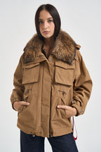 Parka donna Ushuaia corto cammello USHUAIA NC012FH235 AFTER LABEL 