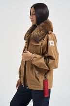 Parka donna Ushuaia corto cammello USHUAIA NC012FH235 AFTER LABEL 