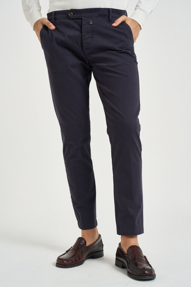 Pantalone uomo chino blu 2654 BELGRADOBLU ALTA TENSIONE 