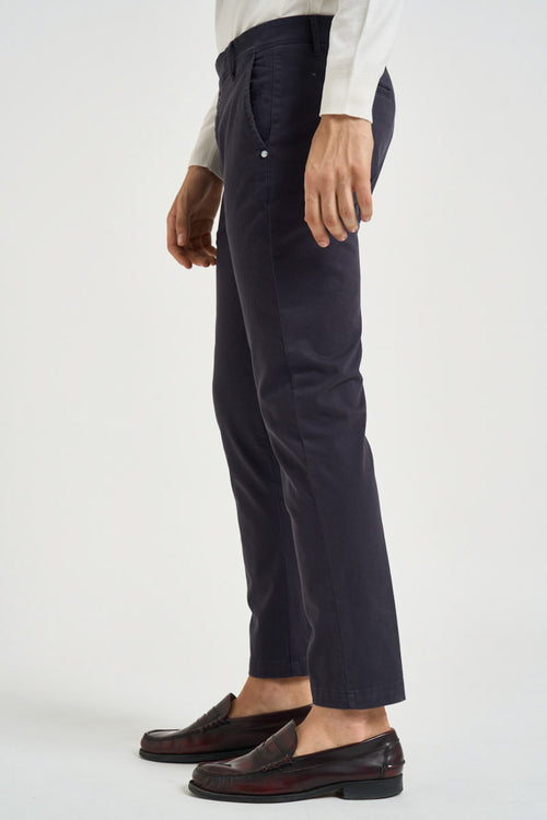 Pantalone uomo chino blu - 2