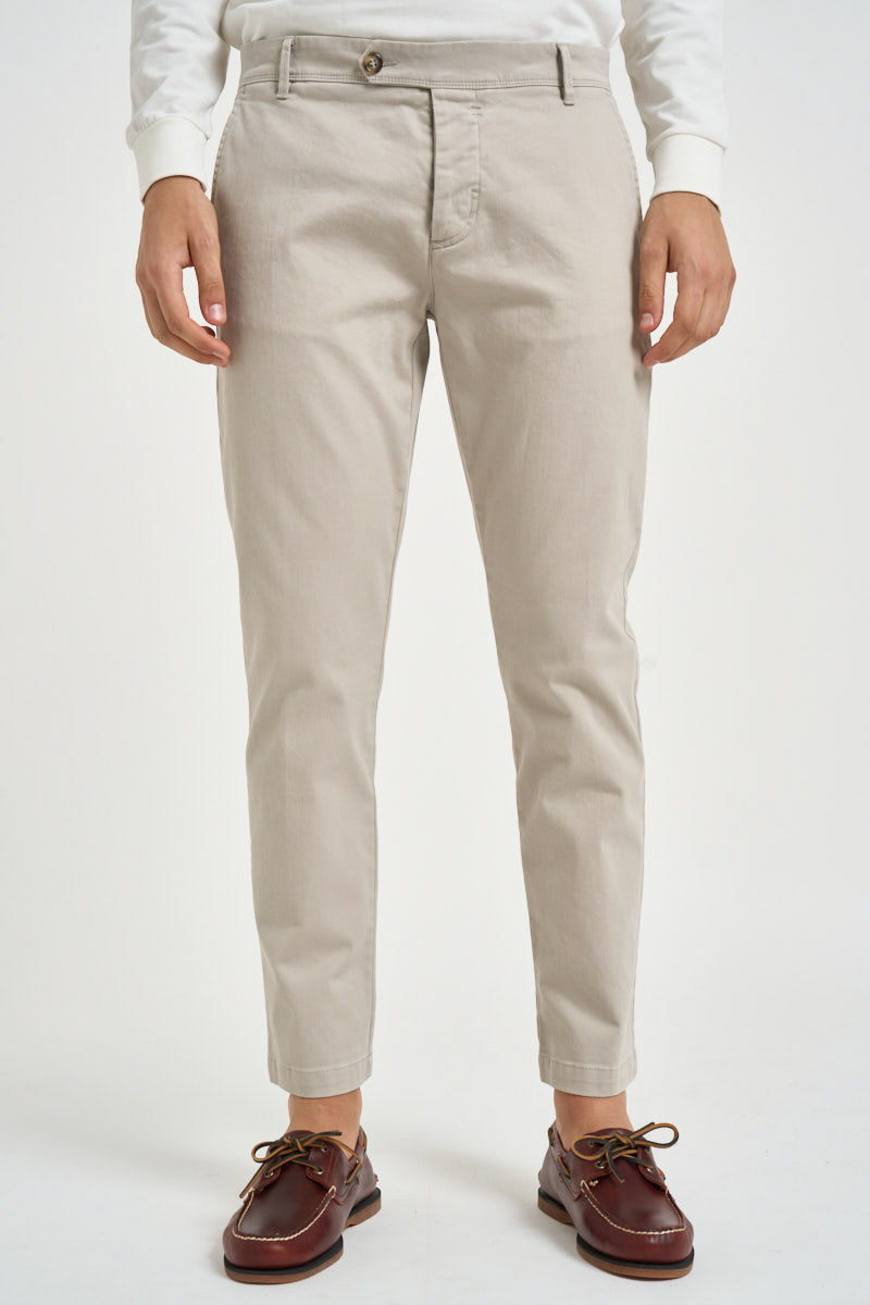 Pantalone uomo chino grigio chiaro 2654 BELGRADOGESSO ALTA TENSIONE 