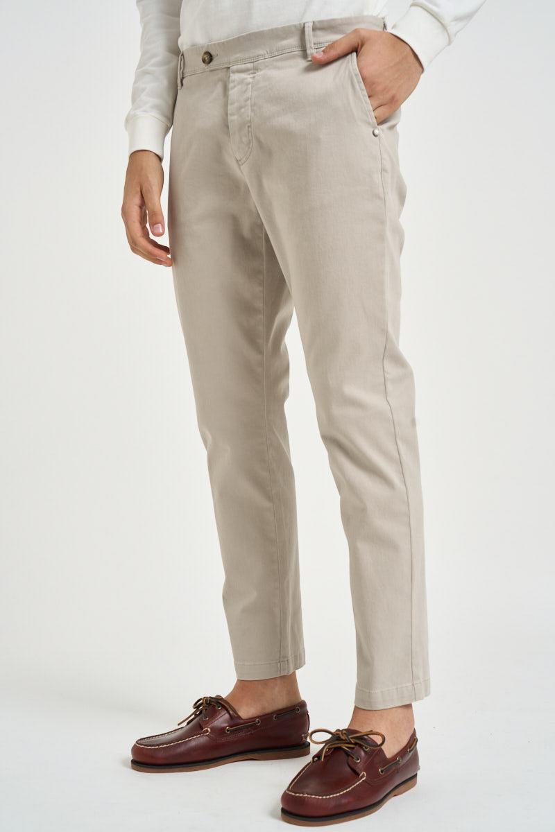 Pantalone uomo chino grigio chiaro 2654 BELGRADOGESSO ALTA TENSIONE 