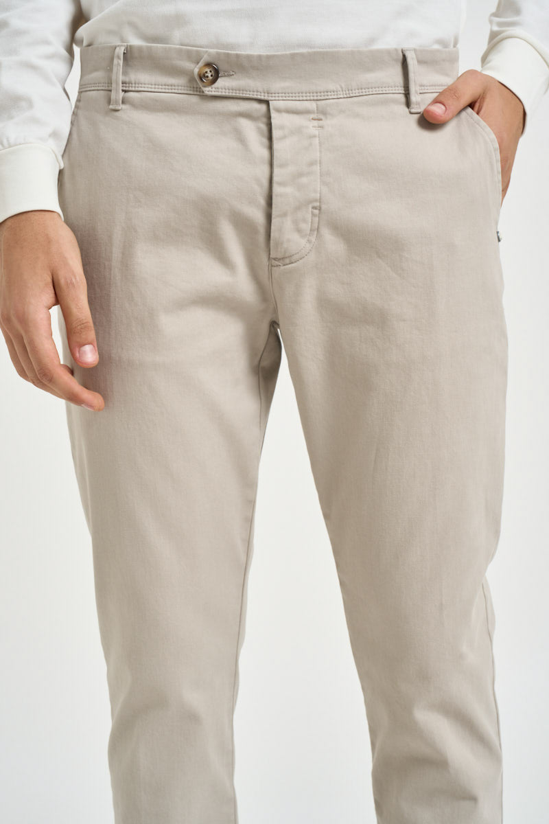 Pantalone uomo chino grigio chiaro 2654 BELGRADOGESSO ALTA TENSIONE 