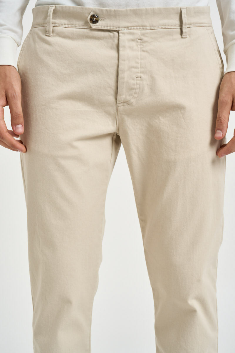 Pantalone uomo chino panna 2654 BELGRADOKASHA ALTA TENSIONE 