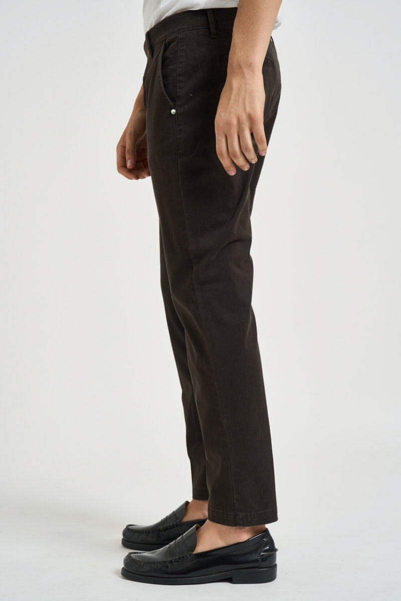 Pantalone uomo chino marrone 2654 BELGRADOMORO ALTA TENSIONE 