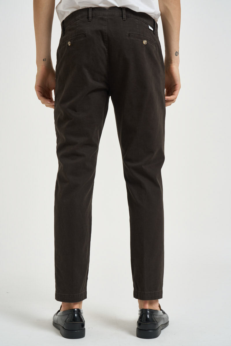 Pantalone uomo chino marrone 2654 BELGRADOMORO ALTA TENSIONE 