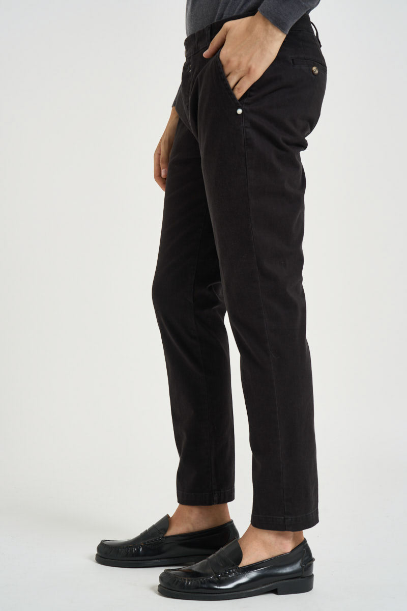 Pantalone uomo chino nero 2654 BELGRADONERO ALTA TENSIONE 