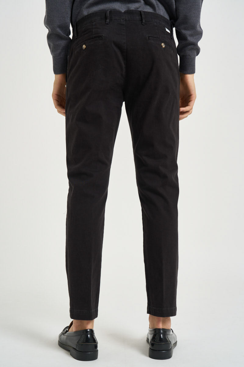 Pantalone uomo chino nero 2654 BELGRADONERO ALTA TENSIONE 