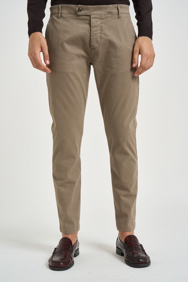 Pantalone uomo chino sabbia 2654 BELGRADOPIETRA ALTA TENSIONE 