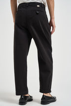 Pantalone uomo con pinces in cotone nero 2788Y ACCIAIONERO ALTA TENSIONE 