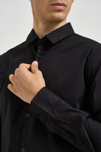 Camicia uomo a maniche lunghe nera 8NZC31 ZN28Z1200 ARMANI EXCHANGE 