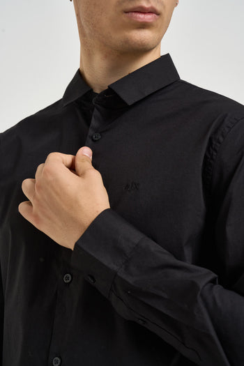 Camicia uomo a maniche lunghe nera - 3