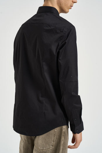 Camicia uomo a maniche lunghe nera - 4