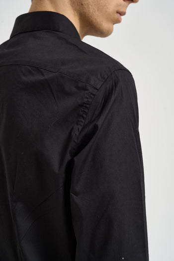Camicia uomo a maniche lunghe nera - 5