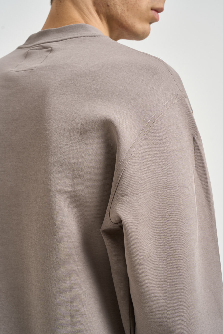 Felpa uomo girocollo tortora XM000368 AF10818U6107 ARMANI EXCHANGE 
