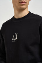 Felpa uomo girocollo nera XM000368 AF10818UC001 ARMANI EXCHANGE 
