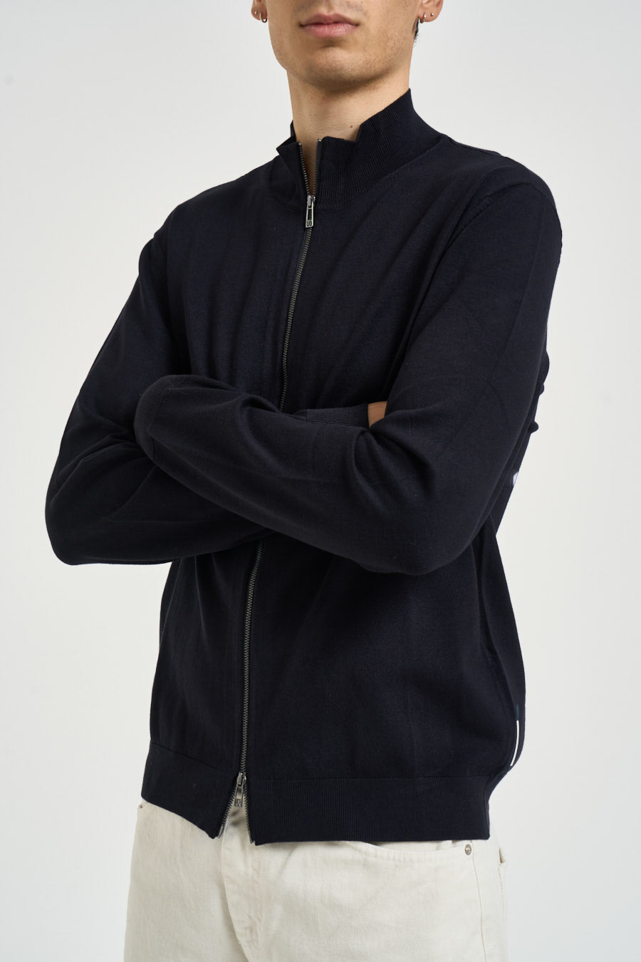 Maglia uomo con zip blu notte XM001279 AF10454UB101 ARMANI EXCHANGE 