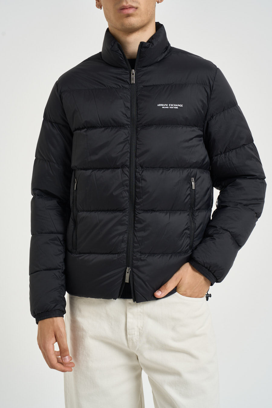 Piumino uomo con collo alto nero XM001575 AF16927UC001 ARMANI EXCHANGE 