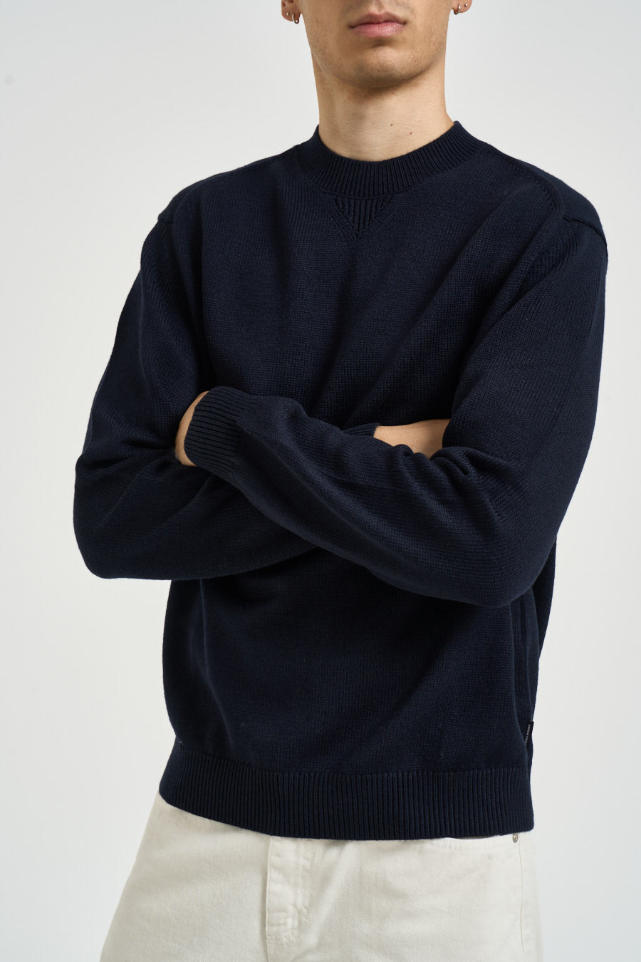Maglia uomo a girocollo blu notte XM001916 AF14008UB101 ARMANI EXCHANGE 