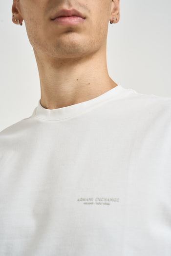 T-shirt uomo a girocollo bianca - 3