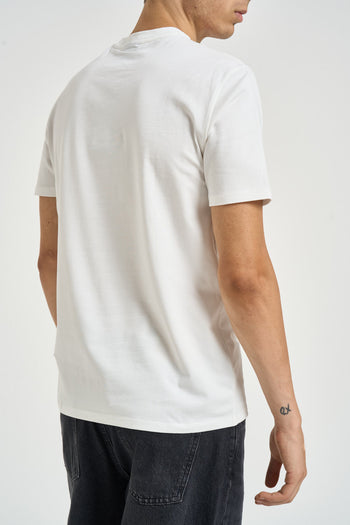 T-shirt uomo a girocollo bianca - 4