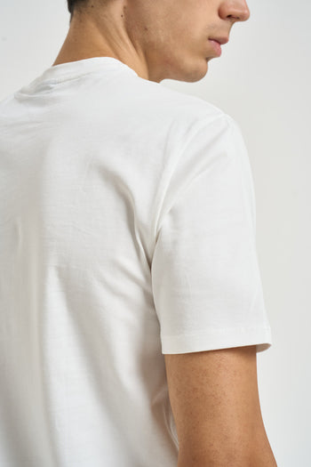 T-shirt uomo a girocollo bianca - 5