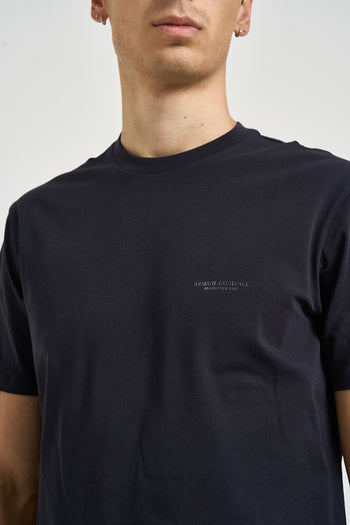 T-shirt uomo a girocollo blu notte - 3