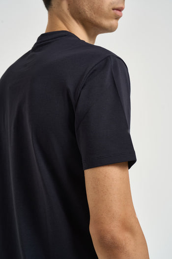 T-shirt uomo a girocollo blu notte - 5