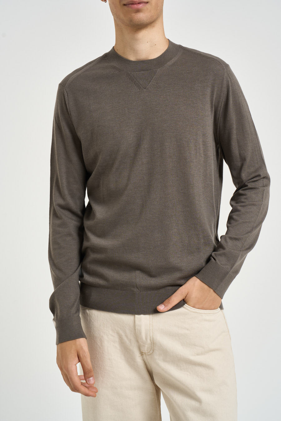 Maglia uomo girocollo fango XM003570 AF28778U6125 ARMANI EXCHANGE 