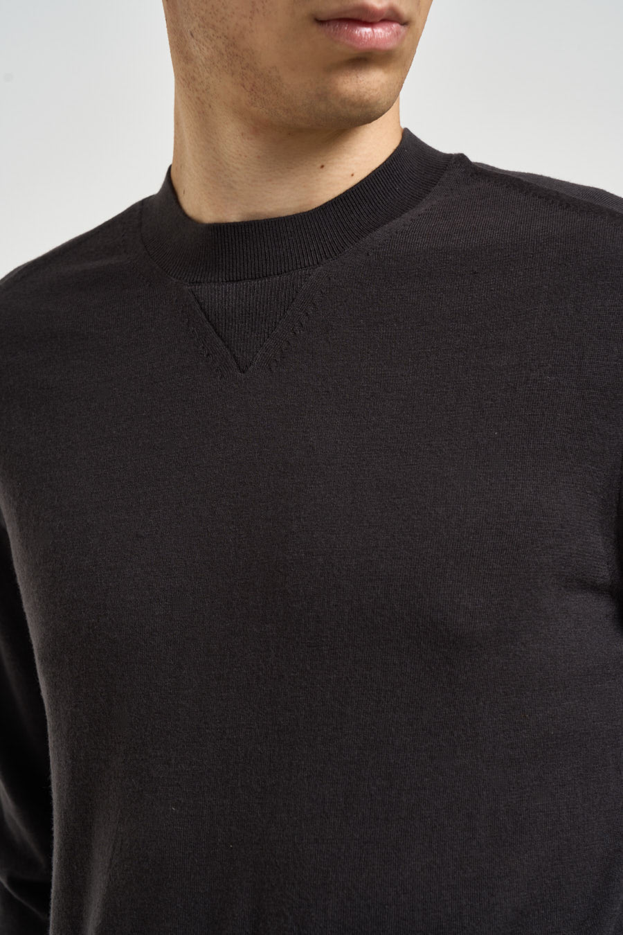 Maglia uomo girocollo marrone scuro XM003570 AF28778U8128 ARMANI EXCHANGE 