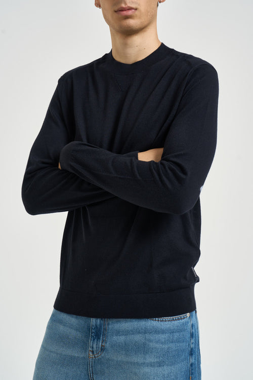 Maglia uomo girocollo blu notte - 2