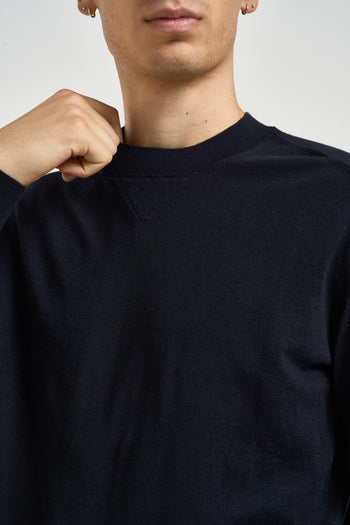 Maglia uomo girocollo blu notte - 3