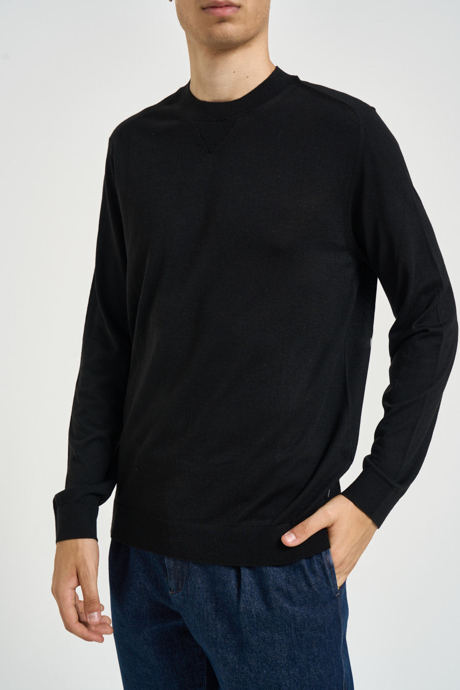 Maglia uomo girocollo nera XM003570 AF28778UC001 ARMANI EXCHANGE 