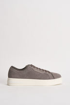 Sneakers uomo in suede grigio tortora XM003617 AF29106U6125 ARMANI EXCHANGE 