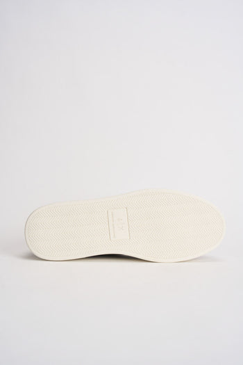 Sneakers uomo in suede grigio tortora - 8