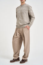 Maglione uomo girocollo beige mélange 465 EN02930 AT.P.CO 
